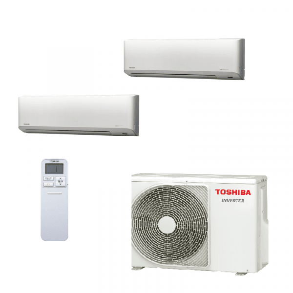 TOSHIBA 東芝 RAS-2M18S3AV-E 一拖二變頻淨冷分體式冷氣機 拖1匹+1匹 *2022新款*